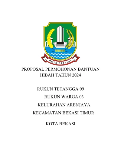 Proposal Permohonan Bantuan Hibah Tahun