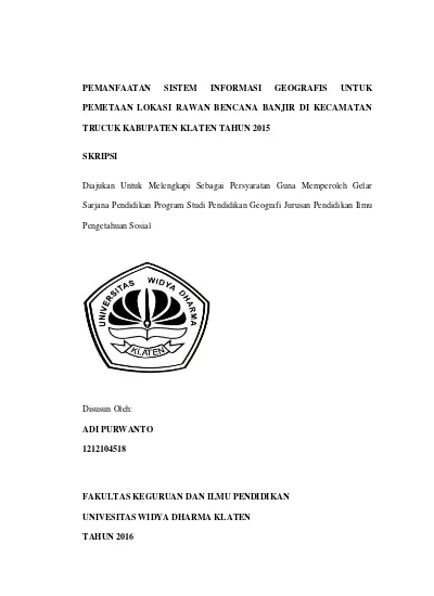 PEMANFAATAN SISTEM INFORMASI GEOGRAFIS UNTUK PEMETAAN LOKASI RAWAN