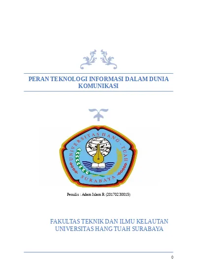 Peran Teknologi Informasi Dalam Dunia Ko