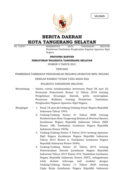 Berita Daerah Kota Tangerang Selatan