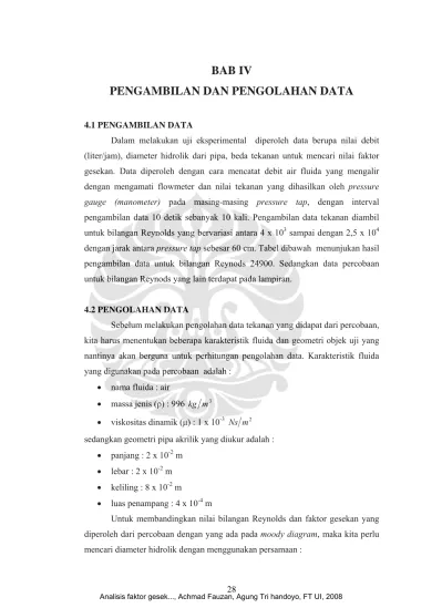 Bab Iv Pengambilan Dan Pengolahan Data