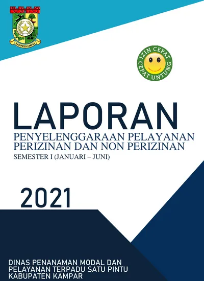 Laporan Penyelenggaraan Pelayanan Perizinan Dan Non Perizinan Semester