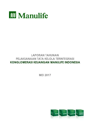 LAPORAN TAHUNAN PELAKSANAAN TATA KELOLA TERINTEGRASI KONGLOMERASI