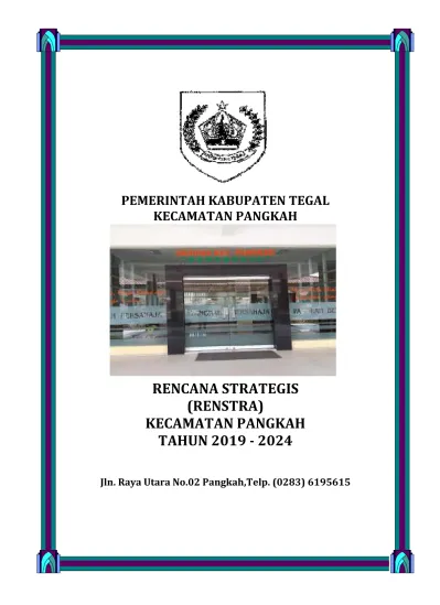 Rencana Program Dan Kegiatan Indikator Kinerja