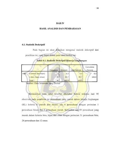 BAB IV HASIL ANALISIS DAN PEMBAHASAN Penelitian Ini Yang Dapat