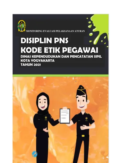 Monitoring Evaluasi Pelaksanaan Aturan Disiplin Pns Kode Etik Pegawai