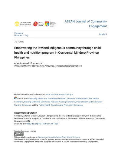 ASEAN Journal Of Community ASEAN Journal Of Community Engagement Engagement