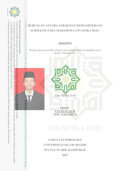 Fakultas Psikologi Universitas Islam Negeri Sultan Syarif Kasim Riau