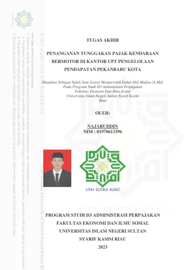 Program Studi D Administrasi Perpajakan Fakultas Ekonomi Dan Ilmu