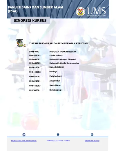 IJAZAH SARJANA MUDA SAINS DENGAN KEPUJIAN