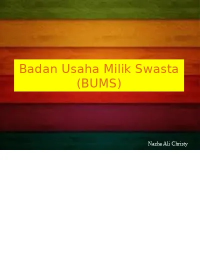 Badan Usaha Milik Swasta