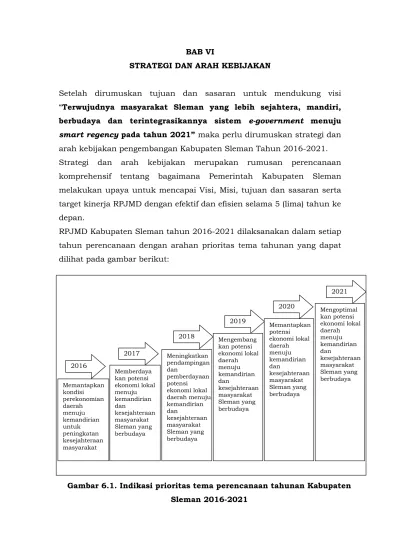 F BAB VI STRATEGI DAN ARAH KEBIJAKAN