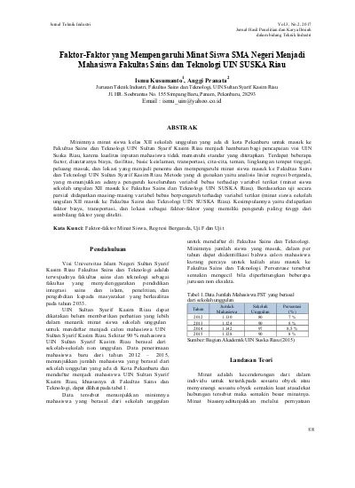 Top PDF Uji Hipotesis Dengan Analisis Regresi Linear Berganda 123dok