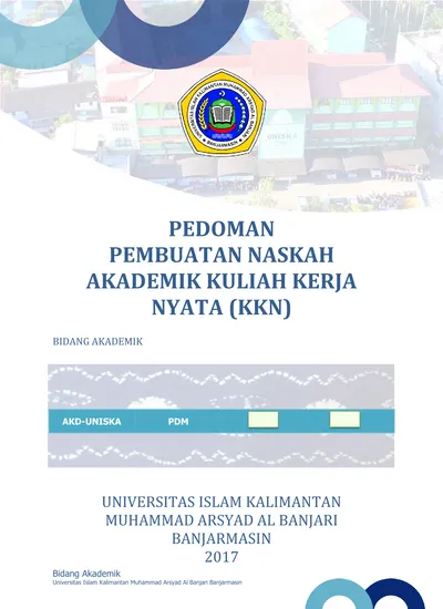 PEDOMAN PEMBUATAN NASKAH AKADEMIK KULIAH KERJA NYATA KKN