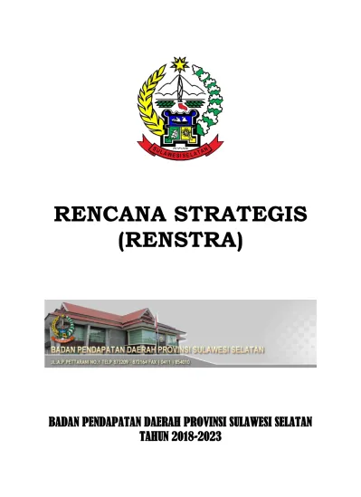 RENCANA STRATEGIS RENSTRA