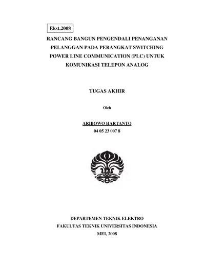 Rancang Bangun Pengendali Penanganan Pelanggan Pada Perangkat Switching