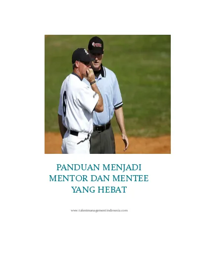 PANDUAN MENJADI MENTOR DAN MENTEE YANG HEBAT