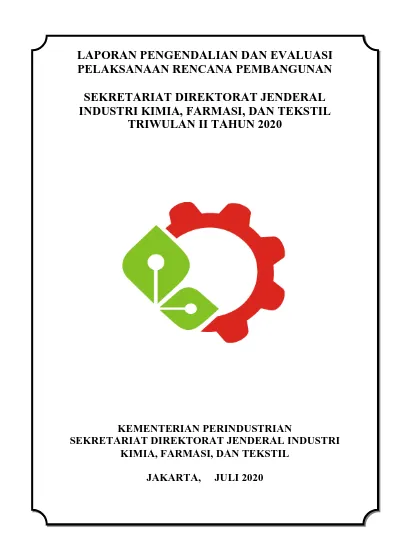 Laporan Pengendalian Dan Evaluasi Pelaksanaan Rencana Pembangunan