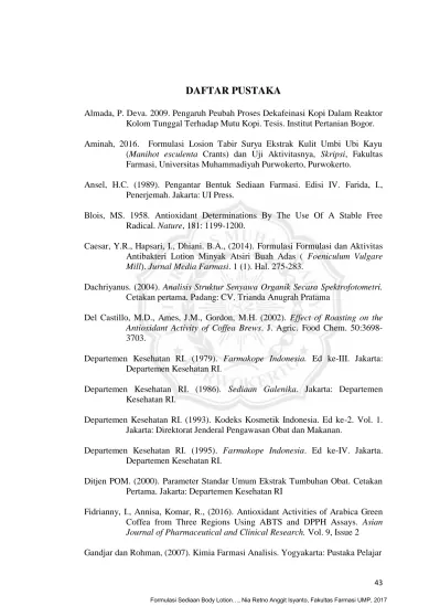 Daftar Pustaka Departemen Kesehatan Ri Farmakope Indonesia