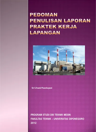 Program Studi Diii Teknik Mesin Fakultas Teknik Universitas Diponegoro