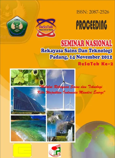 PROSIDING SEMINAR NASIONAL ReSaTek II 2012 ISSN SEMINAR NASIONAL