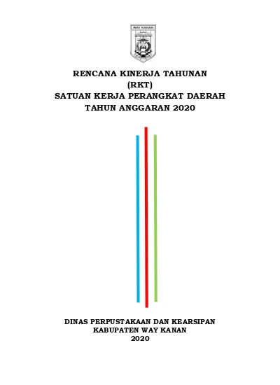 Rencana Kinerja Tahunan Rkt Satuan Kerja Perangkat Daerah Tahun