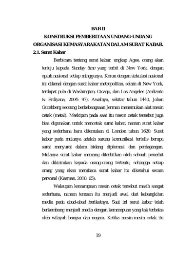 Top Pdf Pengertian Dan Sejarah Surat Kabar Indonesia Dok