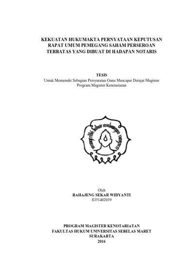 Kekuatan Hukumakta Pernyataan Keputusan Rapat Umum Pemegang Saham