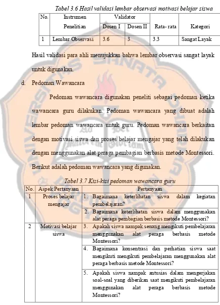 Implementasi Alat Peraga Pembagian Berbasis Metode Montessori Pada