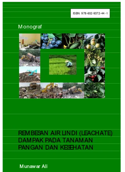 Rembesan Air Lindi Leachate Dampak Pada Tanaman Pangan Dan Kesehatan