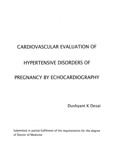 Maternal Hemodynamics Left Ventricular Mass And Systolic Function Left