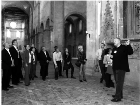 Figure 21:  Guided tour in the Basilica  of Eberbach Monastery. Source: Kloster  Eberbach