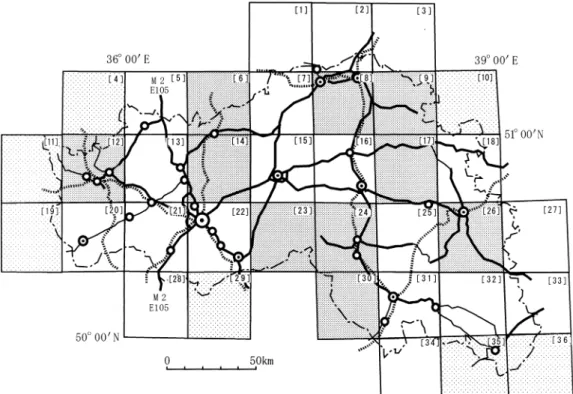 Figure - . Road network in Belgorod Oblast ( ,**, )