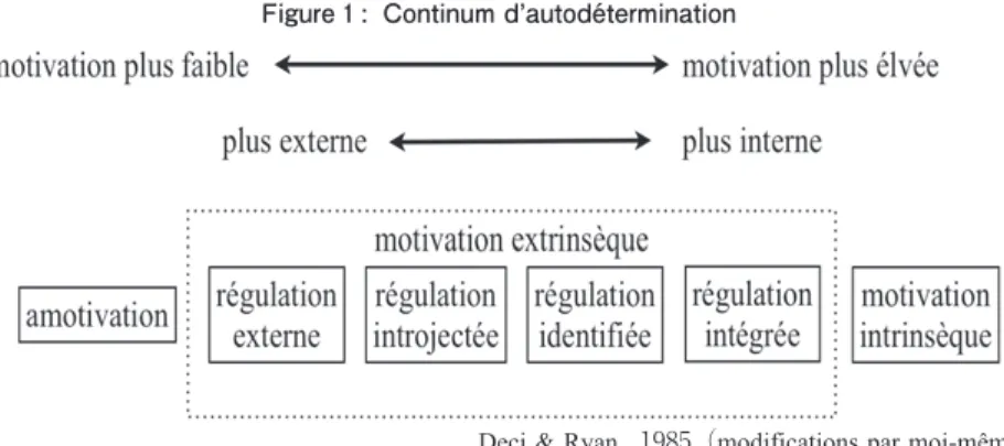 Figure : Continum dʼautodétermination