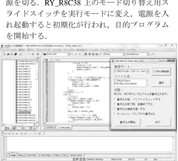図 2.3  Arduino  Uno  R3 たプログラム開発と R8C  Writer の起動画面で，図2.2はPCとWriter用ケーブルを通したRY_R8C38の配線状況を示す．・RY_R8C38の制御プログラムの実行PCからのデータ書き込み後，RY_R8C38単体で制御プログラムを実行するため，先ず一旦電源を切る．RY_R8C38上のモード切り替え用スライドスイッチを実行モードに変え，電源を入れ起動すると初期化が行われ，目的プログラムを開始する．2.2 Arduinoによる制御技術の修得  マイコ