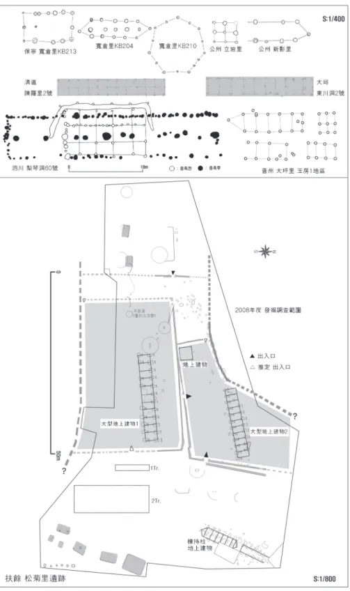 図 7 韓半島の青銅器時代中期の地上建物 （掘立柱建物）
