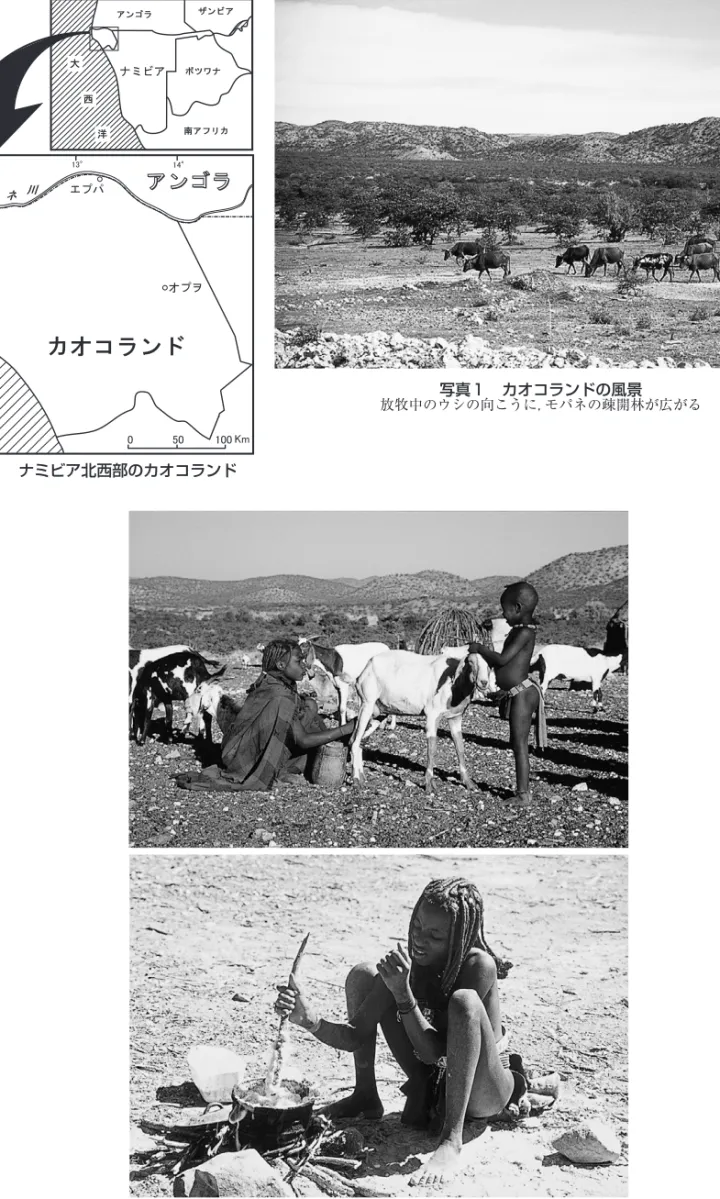 図 1 　ナミビア北西部のカオコランド
