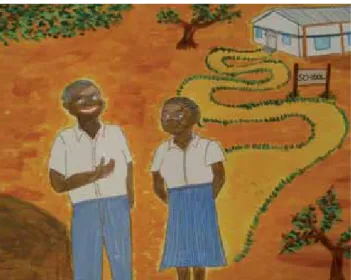 Figure 3. Schoolmates Tatu and Mbili develop a close  relationship. They engage in sexual intercourse