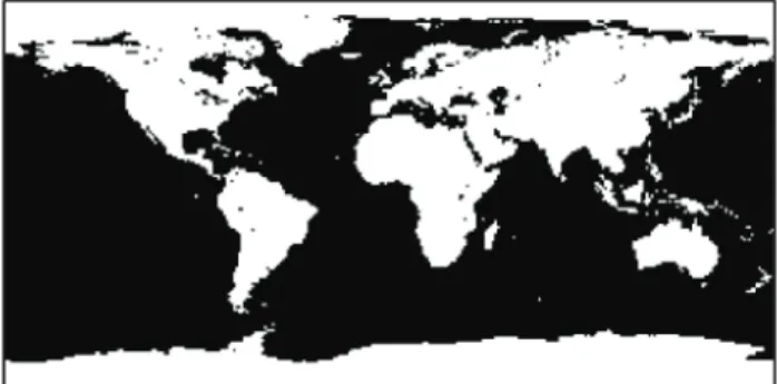 Fig. 8 Binary-valued bitmapped map.