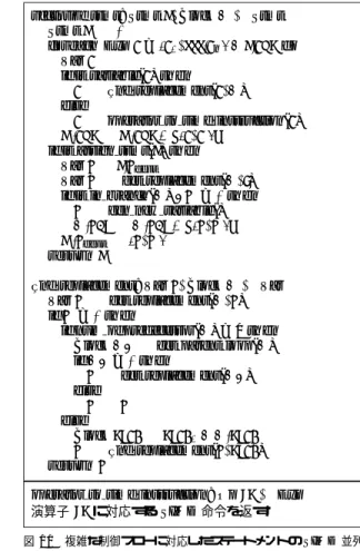 図 11 複雑な制御フローに対応したステートメントの SIMD 並列 化処理