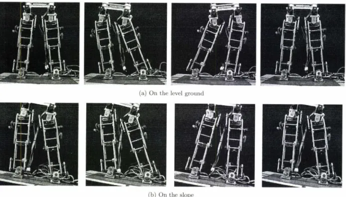 Fig.  7  Desired  and  actual  CoP  trajectories  from  the  experiment  on  the  level  gounrd