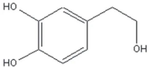 Fig. 1.    Chemical structure of hydroxytyrosol 