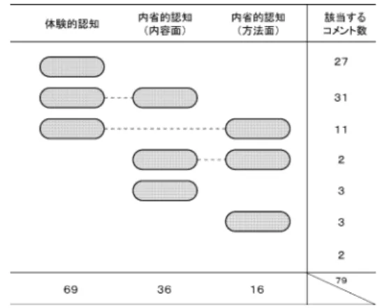 Table 4 Combination of comments about experiential and reflective cognition.