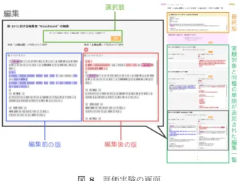 Fig. 8 A screenshot of a web page for evaluation experiment.