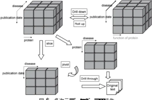 Fig. 1 Operations for multidimensional database.