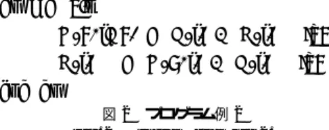 図 1 プログラム例 1 Fig. 1 Program example 1.