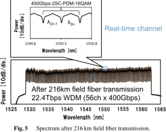 Fig. 3 Simulation and experimental results of the error correction perfor- perfor-mance of the proposed FEC.