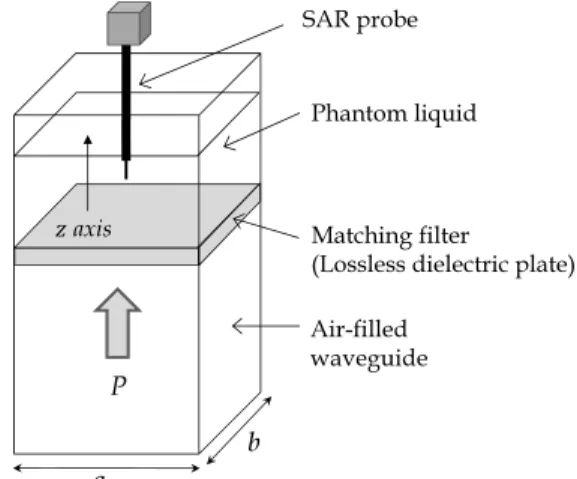 Fig. 1 Conventional calibration system for SAR probe using a wave- wave-guide.
