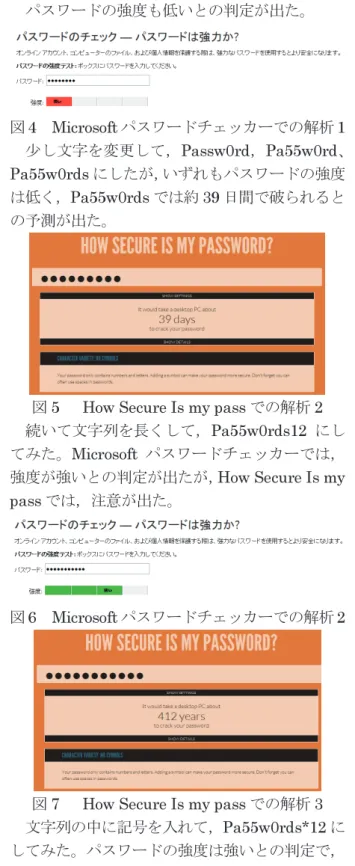 図 3 How Secure Is my pass での解析 1 