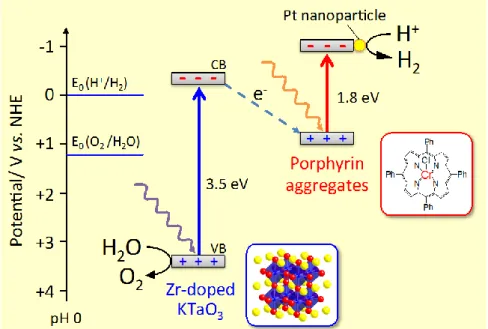 Fig.  10  Schematic  image  of  charge  transfer  mechanism  of  Cr-TPPCl  /KTa(Zr)O 3  composite photocatalyst
